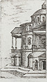 Palatium Se Lugduni [Later changed to Termae Antoniae Imp], from a Series of Prints depicting (reconstructed) Buildings from Roman Antiquity, Formerly attributed to Monogrammist G.A. & the Caltrop (Italian, 1530–1540), Engraving