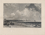 Yarmouth, Norfolk, David Lucas  British, Mezzotint; proof before published state