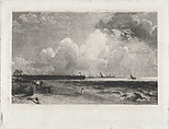Yarmouth, Norfolk, David Lucas  British, Mezzotint; proof before published state