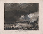 Weymouth Bay, David Lucas  British, Mezzotint touched with white chalk; proof before published state