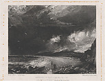 Weymouth Bay, David Lucas  British, Mezzotint on chine collé; second state of six