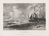 A Sea Beach, David Lucas  British, Mezzotint; first state of five