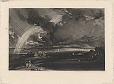 Departing Storm, David Lucas  British, Mezzotint; proof before published state
