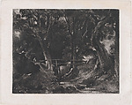 A Dell, Helmingham Park, Suffolk, David Lucas  British, Mezzotint; proof before published state