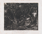 A Dell, Helmingham Park, Suffolk, David Lucas British, Mezzotint; second state of five