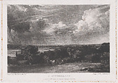 A Summerland, David Lucas British, Mezzotint; first state of five