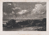 A Summerland, David Lucas British, Mezzotint; proof before published state