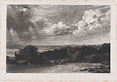 A Summerland, David Lucas  British, Mezzotint; proof before published state