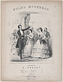 Polka Mazurkas (Sheet music cover), After Winslow Homer (American, Boston, Massachusetts 1836–1910 Prouts Neck, Maine), Lithograph