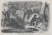 Christmas – Gathering Evergreens (from "Harper's Weekly," Vol. II), After Winslow Homer (American, Boston, Massachusetts 1836–1910 Prouts Neck, Maine), Wood engraving