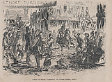 Corner of Winter, Washington and Summer Streets, Boston (Ballou's Pictorial Drawing Room Companion, Vol. XII), After Winslow Homer (American, Boston, Massachusetts 1836–1910 Prouts Neck, Maine), Wood engraving