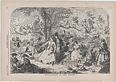 Picnicking in the Woods (from "Harper's Weekly," Vol. II), Winslow Homer  American, Wood engraving