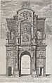 The Return of Monarchy; the first triumphal arch erected for Charles II in his passage through the city of London for his coronation, April 22, 1661, David Loggan British, Engraving