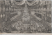 Coronation of Charles XI, Stockholm, December 20, 1672, Georg Christoph Eimmart the Younger German, Etching