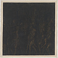 Sheet 8 from "The Triumphs of Caesar", Andrea Andreani Italian, Woodcut, printed on blue/black silk with gold highlights
