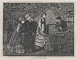A Country Store – Getting Weighed (Every Saturday, Vol. II, New Series), Winslow Homer  American, Wood engraving