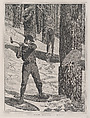 Lumbering in Winter (Every Saturday, Vol. II, New Series), Winslow Homer  American, Wood engraving