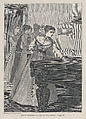 Jessie Remained Alone at the Table (The Galaxy, An Illustrated Magazine of Entertaining Reading, Vol. VI), Winslow Homer  American, Wood engraving