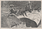 Winter at Sea – Taking in Sail off the Coast (from "Harper's Weekly," Vol. XIII), Winslow Homer American, Wood engraving