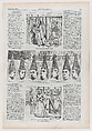 Blue Beard Tableau: Fatima Enters the Forbidden Court; What She Sees There; Disposition of the Bodies (Invisible to the Spectators) (from "Harper's Bazar," Vol. I), Winslow Homer American, Wood engraving