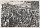 New England Factory Life – "Bell Time" (from "Harper's Weekly," Vol. XII), Winslow Homer American, Wood engraving