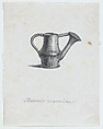 Watering can, Félix Leblanc (French, born Paris, 1823), Steel engraving