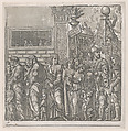 Sheet 7: Procession, from "The Triumph of Julius Caesar", Andrea Andreani  Italian, Chiaroscuro woodcut from four blocks in gray-green ink