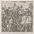 Sheet 5: Elephants, from "The Triumph of Julius Caesar", Andrea Andreani  Italian, Chiaroscuro woodcut from two blocks in light brown ink