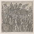 Sheet 2: A Triumphal Chariot, from "The Triumph of Julius Caesar", Andrea Andreani Italian, Chiaroscuro woodcut from four blocks in gray-green ink