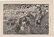 Gathering Berries (from "Harper's Weekly," Vol. XVIII), Winslow Homer American, Wood engraving