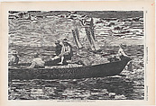 Gloucester Harbor (from "Harper's Weekly," Vol. XVII), Winslow Homer American, Wood engraving