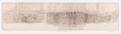 Conversation, Harold Altman  American, Etching