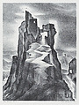 Les Baux, Vera Andrus  American, Lithograph