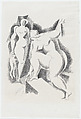 Two Female Nudes (Zwei Weibliche Akte), Alexander Archipenko  American, born Ukraine, Lithograph