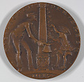 Europas Selbstmord (Europe's Suicide), Karl Goetz (German, 1875–1950), Copper alloy, cast