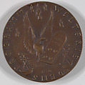 Wilson's Botschaft, Die 14 Punkte (America's Peace Terms), Karl Goetz (German, 1875–1950), Copper alloy, cast
