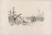 They Think We Are Artillery Men (Ils nous prennent pour des artilleurs), Francisque Poulbot French, Color lithograph