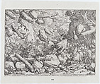 Maximilian Emanuel and the Bavarian Army in a Narrow Pass in theTyrol, Franz Joachim Beich  German, Etching