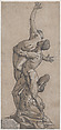 Rape of a Sabine Woman, Andrea Andreani Italian, Chiaroscuro woodcut from three blocks in gray-brown