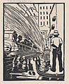 Fireplug, Samuel Joseph Brown, Jr.  American, Linocut