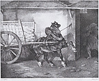 The Plastermaker's Horse, Théodore Géricault French, Lithograph