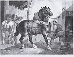 The French Blacksmith, Théodore Géricault French, Lithograph