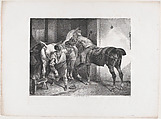 The English Blacksmith, Théodore Géricault French, Lithograph