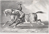 Two Dappled-Grey Horses Being Exercised, Théodore Géricault French, Lithograph