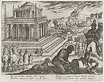 Plate 5: The Tomb of Mausolus, from "The Seven Wonders of the World", Antonio Tempesta  Italian, Etching