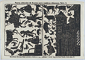 Sheet 6 of figures for Chinese shadow puppets, Juan Llorens  Spanish, Woodcut (?wood engraving matrix)