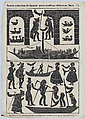 Sheet 15 of figures for Chinese shadow puppets, Juan Llorens  Spanish, Woodcut (?wood engraving matrix)