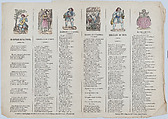 Two sheets (printed as one) with verses in Valencian for masquerades, Rafael Mariana  Spanish, Wood engraving and letterpress