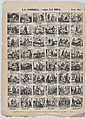 Broadside with 48 scenes relating to the nurse, Antonio Bosch  Spanish, Wood engraving