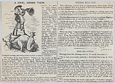 A Chiel Among Them (recto); Amusements for the Sea-side (verso), After George Du Maurier (British, Paris 1834–1896 London), Wood engraving